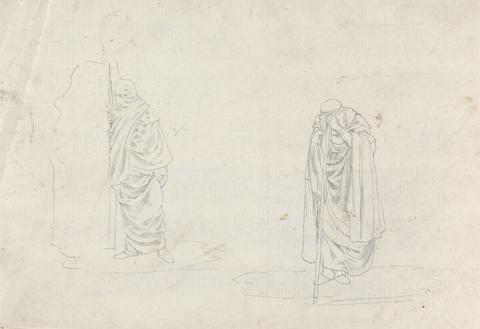 James Bruce Studies of Two Men with Staffs