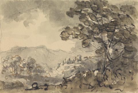 Rev. William Gilpin Landscape with Castle in the Distance
