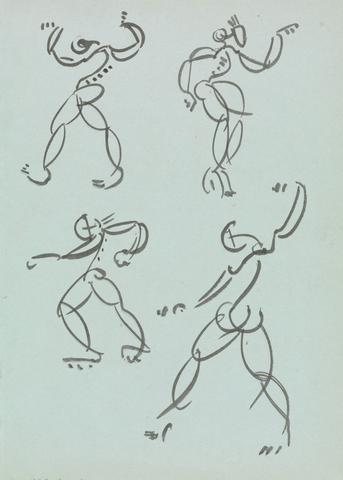 Henri Gaudier-Brzeska Four Studies of Dancing Figures
