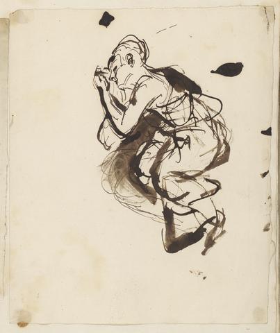 Sir Joshua Reynolds RA Sketch of a Sleeping Woman