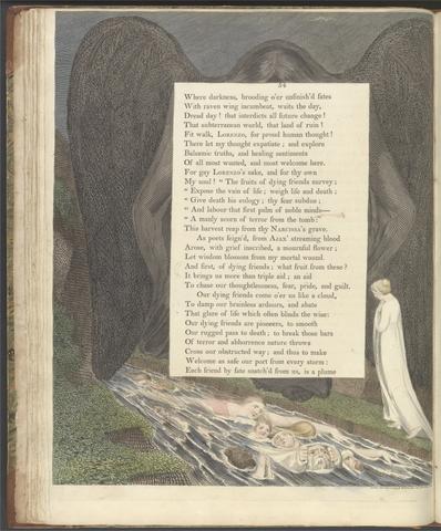 William Blake Young's Night Thoughts, Page 54, "The vale of death! that hush'd cimmerian vale"