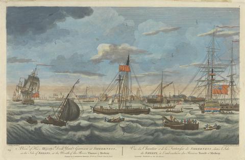 A View of His Majesty's Dock Yard and Garrison at Sheerness, in the Isle of Sheepy....Riverside Town, Kent
