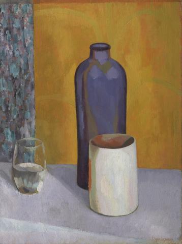 Still life with blue bottle
