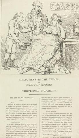 Thomas Rowlandson Melpomene in the Dumps; of, Child's Play Defended by Theatrical Monarchs