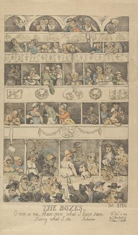 Thomas Rowlandson The Boxes: O woe is me, t' have seen what I have seen Seeing what I see.