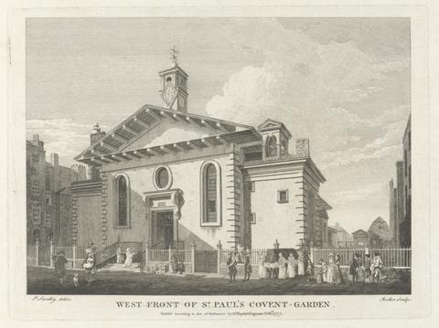 Edward Rooker West Front of Saint Paul's Covent Garden