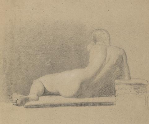Benjamin Robert Haydon Study of a Reclining, Nude Figure