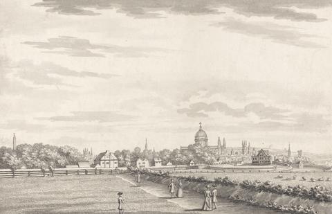 Bernard Lens III London: a View toward the City and St. Paul's from the North West