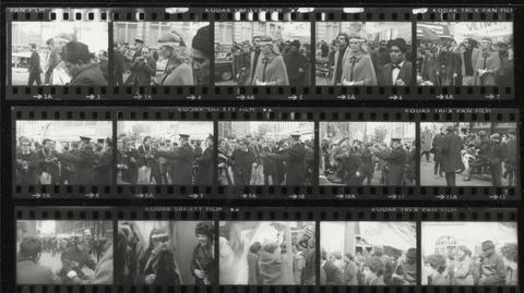 Lewis Morley Contact Sheet of Redgrave - Ali March