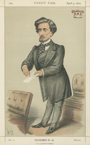 Alfred Thompson Politicians - Vanity Fair - 'An exceptional Irishman'. Lord Dufferin. April 9, 1870