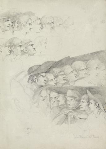 John Brown Studies of Rows of Spectators