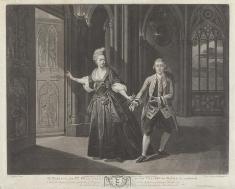 Valentine Green Mr. Garrick and Mrs. Pritchard, in the Tragedy of 'Macbeth.' Act II. Scene III.
