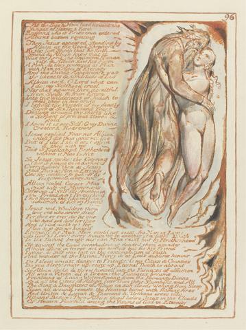 William Blake Jerusalem, Plate 96, "As the Sun & Moon lead forward...."