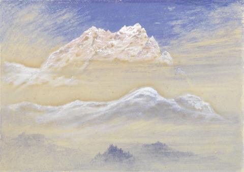 Elijah Walton Mountain View: Portion of the Chain of the Terglon Alps as seen from near Rudmannsdorf, Italy