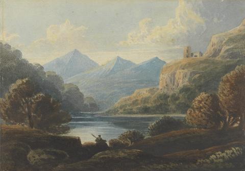 John Varley Landscape Composition, Dolbadern