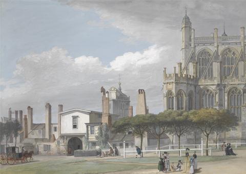 Paul Sandby RA St. George's Chapel, Windsor, and the Entrance to the Singing Men's Cloister