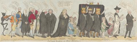 James Gillray The Funeral Procession of Miss Regency
