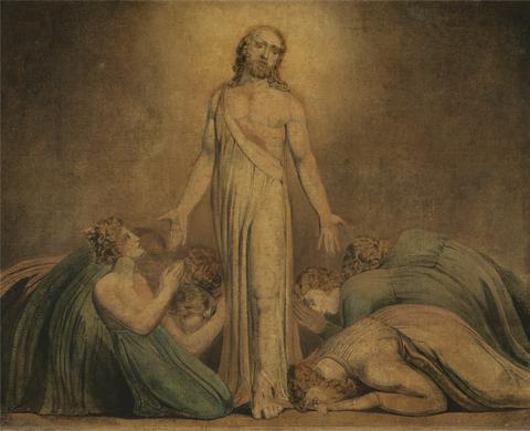 William Blake Christ Appearing to the Apostles after the Resurrection