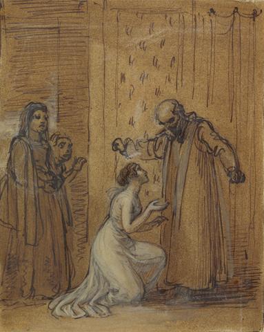 Robert Smirke Capulet Railing at his Daughter, Juliet