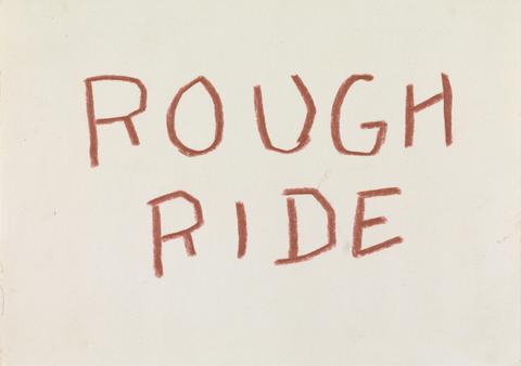 David Tremlett Drawing for Front Cover of "Rough Ride"