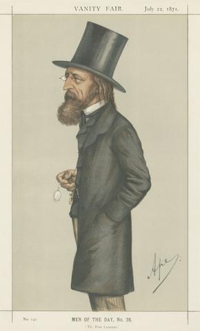 Carlo Pellegrini The Poet Laureate, Lord A. Tennyson (Vanity Fair series)