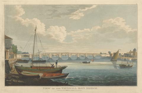 unknown artist View of the Vauxhall Iron Bridge