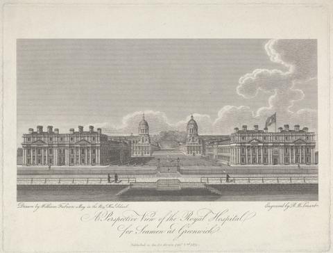 Robert William Smart A Perspective View of the Royal Hospital for Seamen at Greenwich