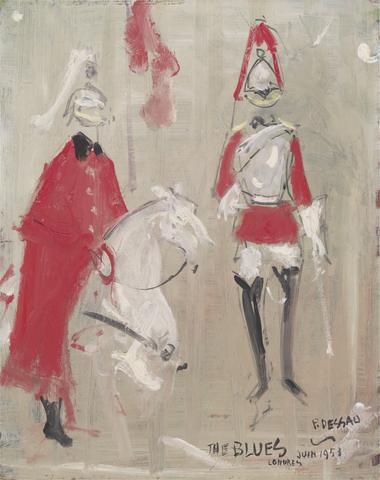 Paul-Lucien Dessau Studies of Household Cavalry seen during the Coronation of Queen Elizabeth II, 1953