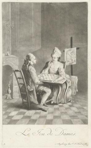 Johann Jacobus Haid Le jeu de dames