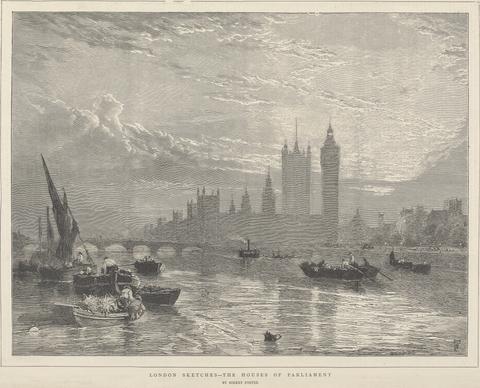 unknown artist London Sketches: The Houses of Parliament