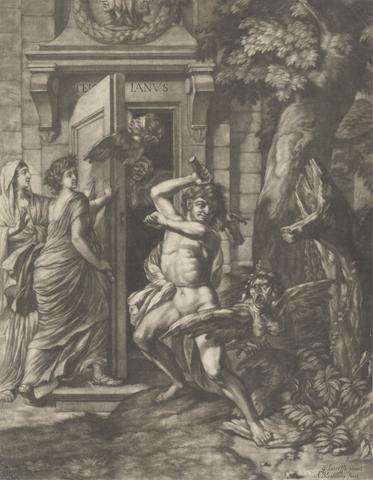 Abraham Blooteling Hercules before the Temple of Janus