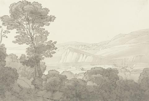 John White Abbott View from a Wood, Overlooking the River and Hills at Teignmouth, Devon