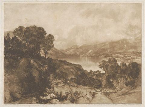 Sir Frank Short View of a Lake, Derwentwater