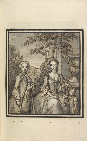Thomas Bardwell Three-quarter Length Portrait, Woman Seated with Young Boy and Girl