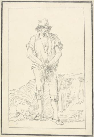 unknown artist Standing Man with a Staff