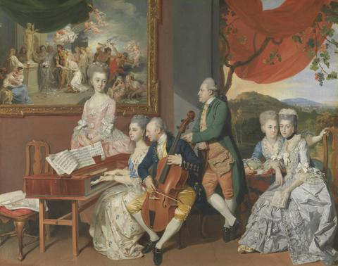 Johan Joseph Zoffany The Gore Family with George, third Earl Cowper