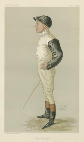 Liborio Prosperi Vanity Fair: Jockeys; Fred Barrett, June 1, 1889