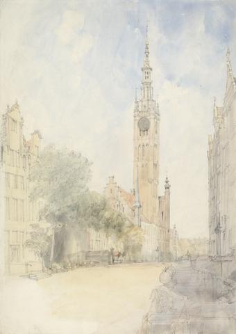 Alfred Gomersal Vickers The Town Hall, Danzig