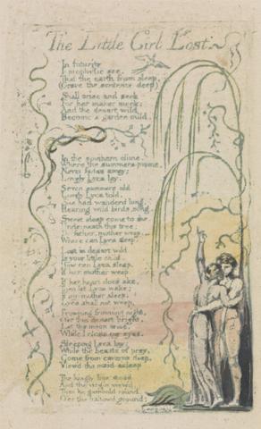 William Blake Songs of Innocence and of Experience, Plate 20, "The Little Girl Lost" (Bentley 34)
