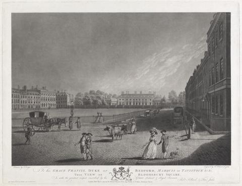 Robert Pollard View of London Bloomsbury Square
