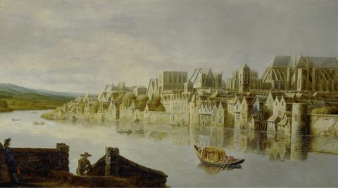 Claude de Jongh The Thames at Westminster Stairs