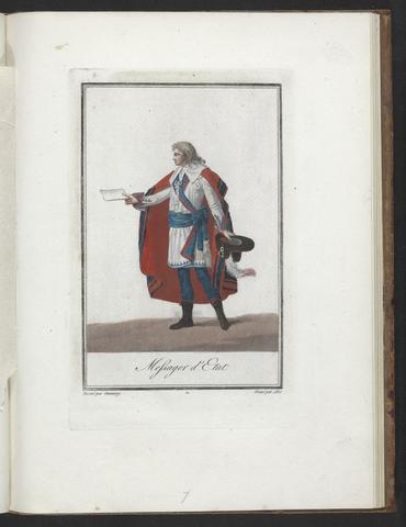 Garneray, Jean-François, 1755-1837, author, artist. Collection des nouveaux costumes des autorités constituées, civils et militaires :
