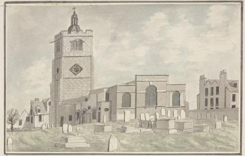 unknown artist South East View of Hackney Church