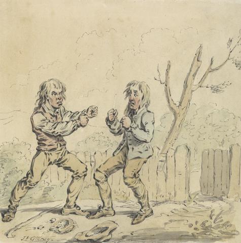 Two Men at Fisticuffs