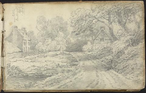Thomas Bradshaw Album of Landscape and Figure Studies: A Road near Berkhampstead, Hertfordshire. Sept. 8, 1811