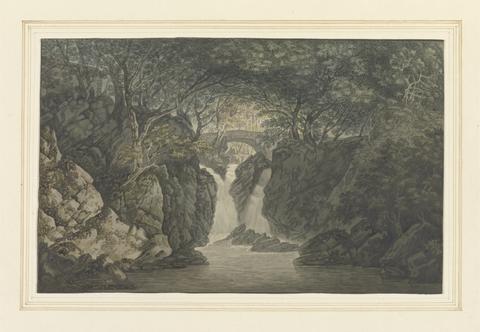 Joseph Farington Lower waterfall Rydal