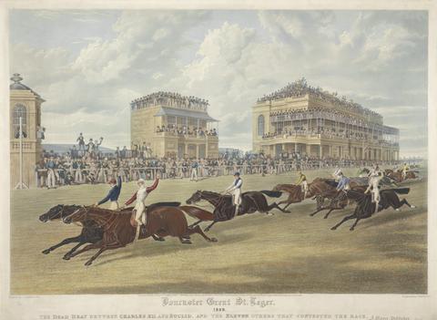 Charles Hunt Doncaster Great St Leger, 1839. The Dead Heat Between Charles XII and Euclid.