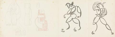 Henri Gaudier-Brzeska Two Dancing Figures and Five Studies for a Mother and Child Grouping