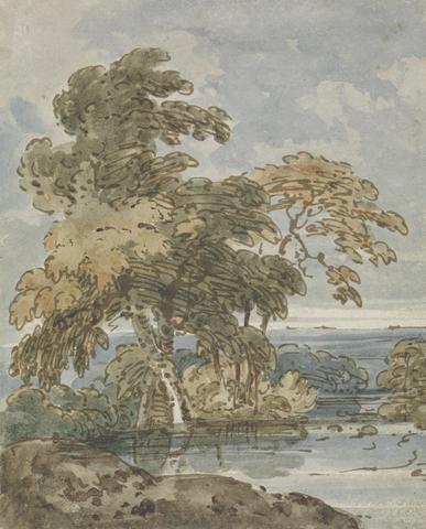 George Chinnery Trees by a River