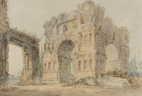 Thomas Girtin Arch of Janus, after Piranesi
